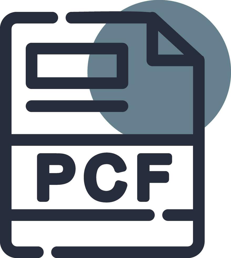 pcf criativo ícone Projeto vetor