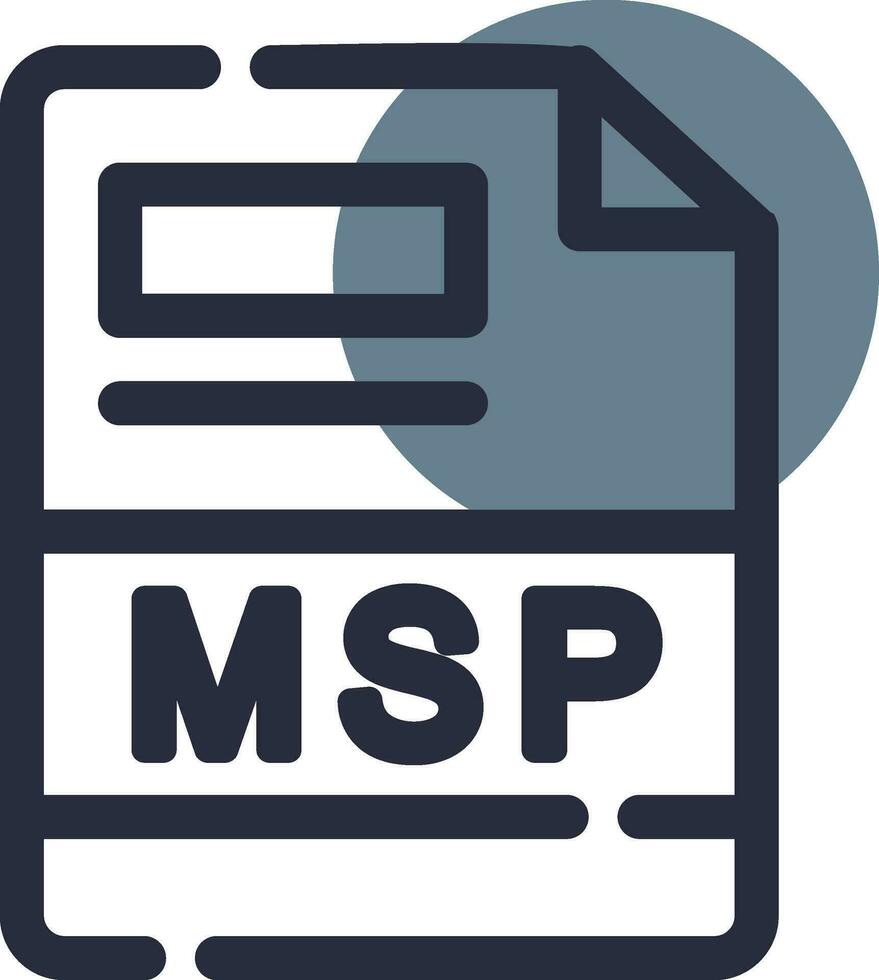 msp criativo ícone Projeto vetor