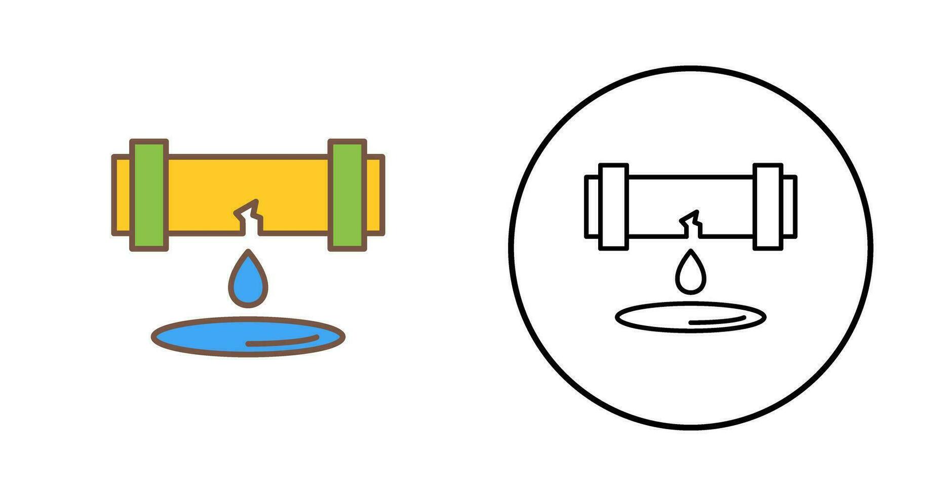 ícone de vetor de vazamento