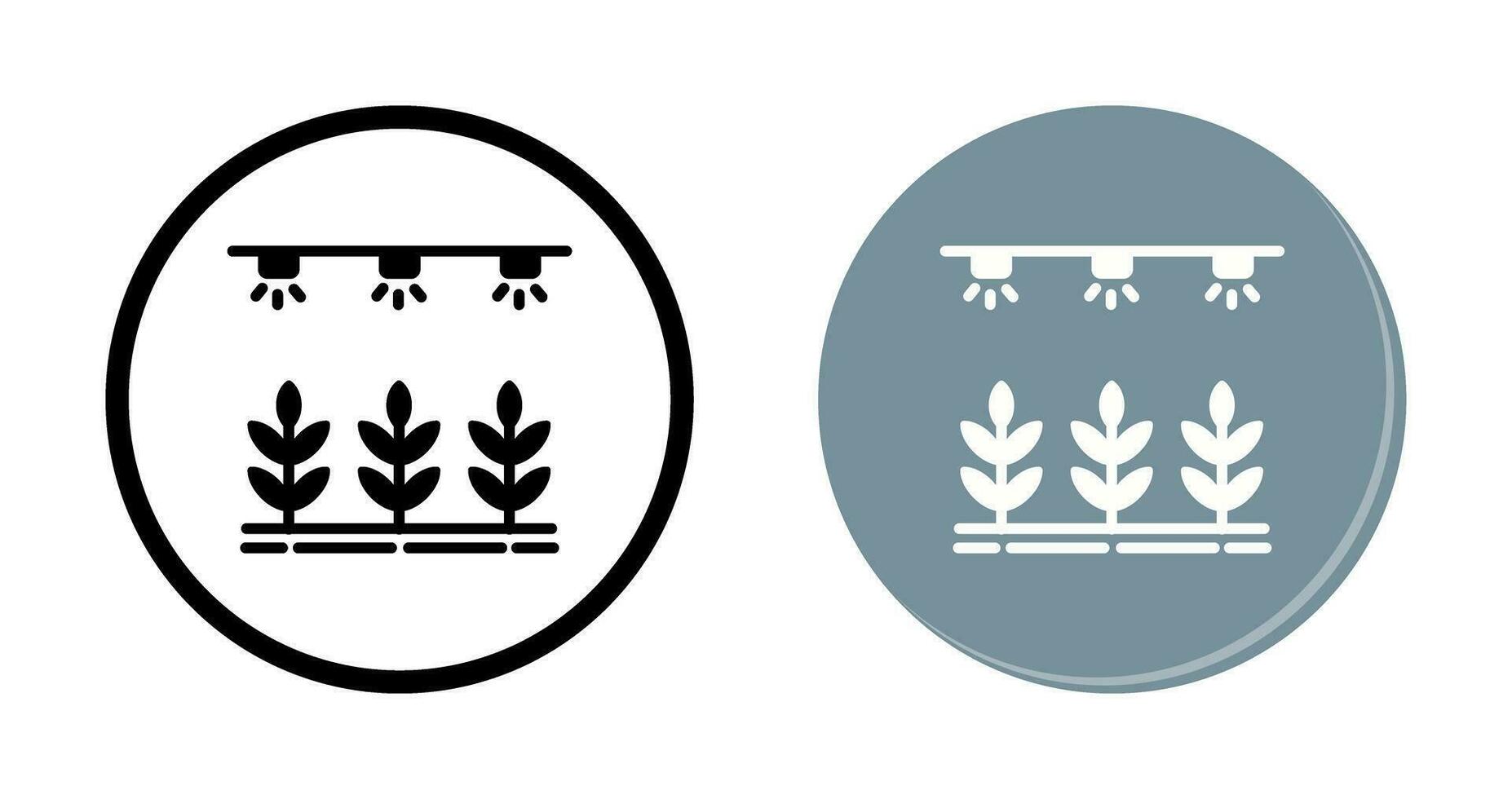 ícone do vetor do sistema de irrigação