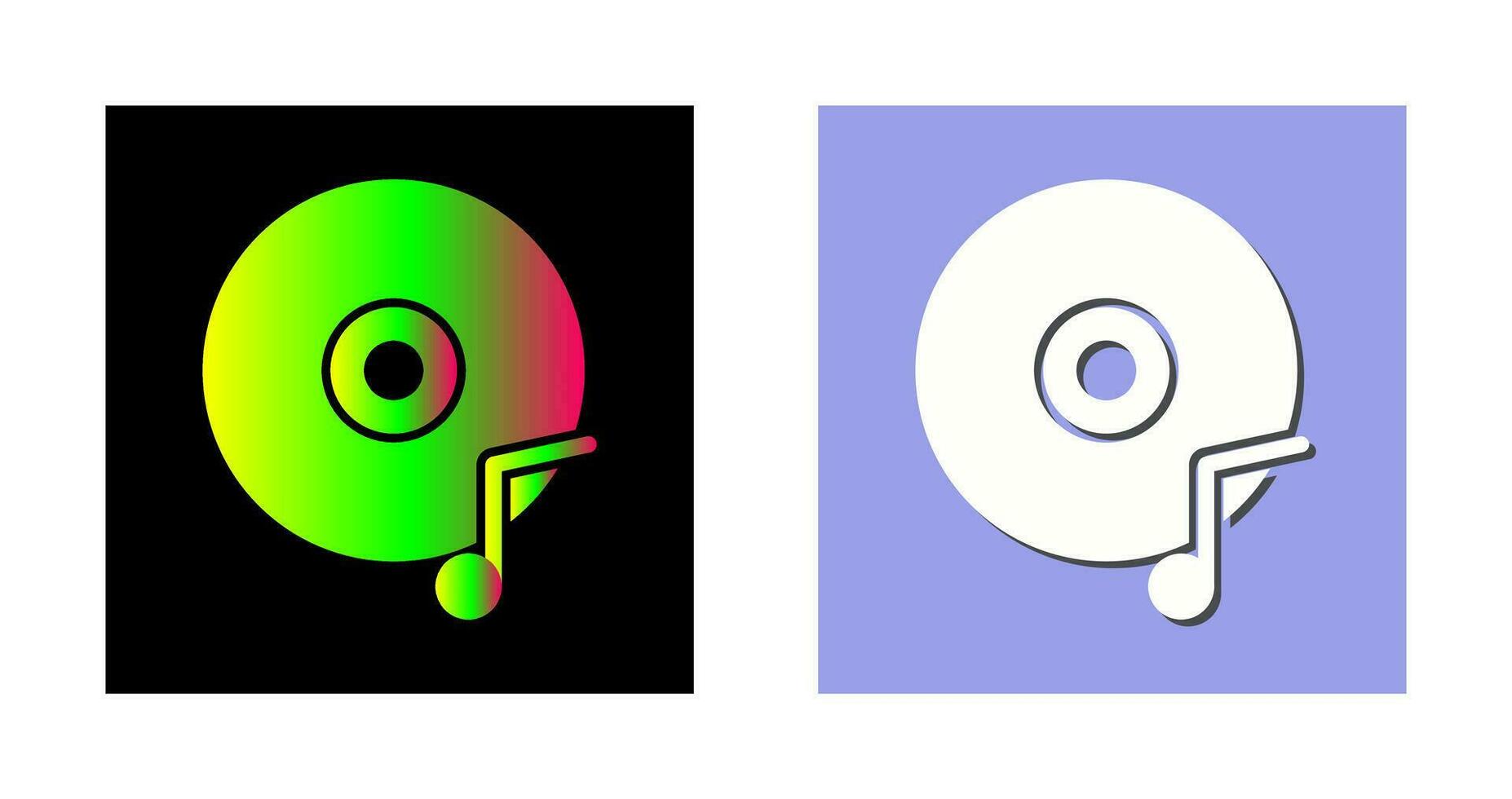 ícone de vetor de cd de música