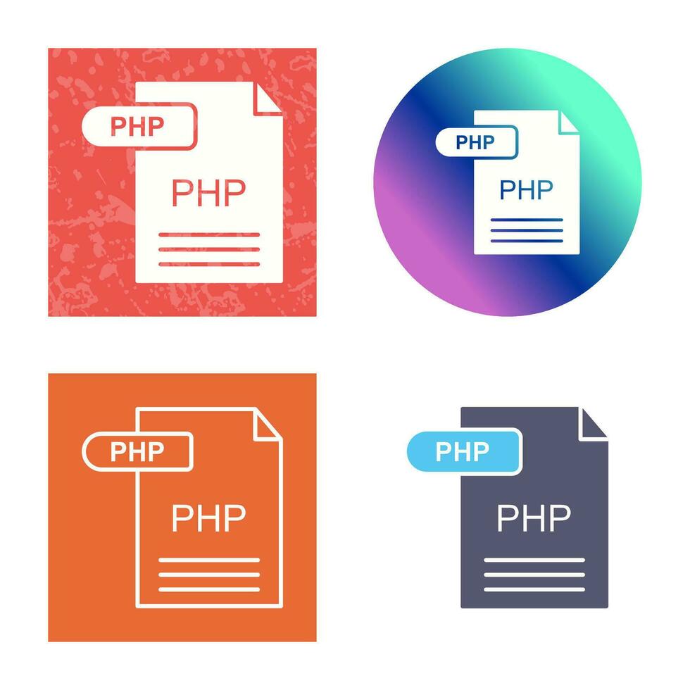 ícone do vetor php