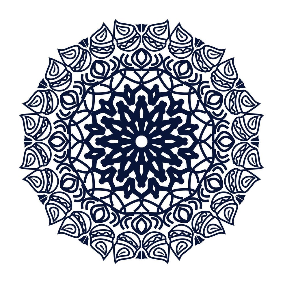 Ramadã luxo motivo ornamental fundo de desenho de mandala islâmica vetor