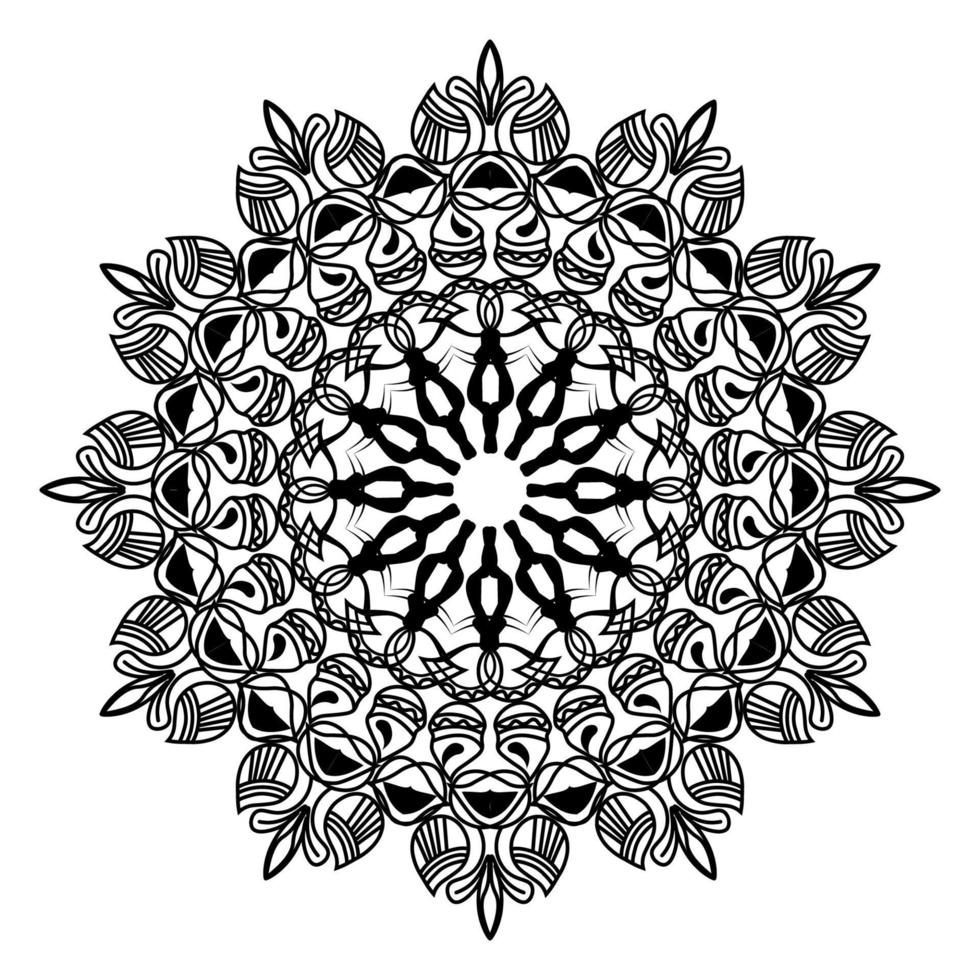 desenho de mandala islâmica do ramadã com fundo ornamental de luxo vetor