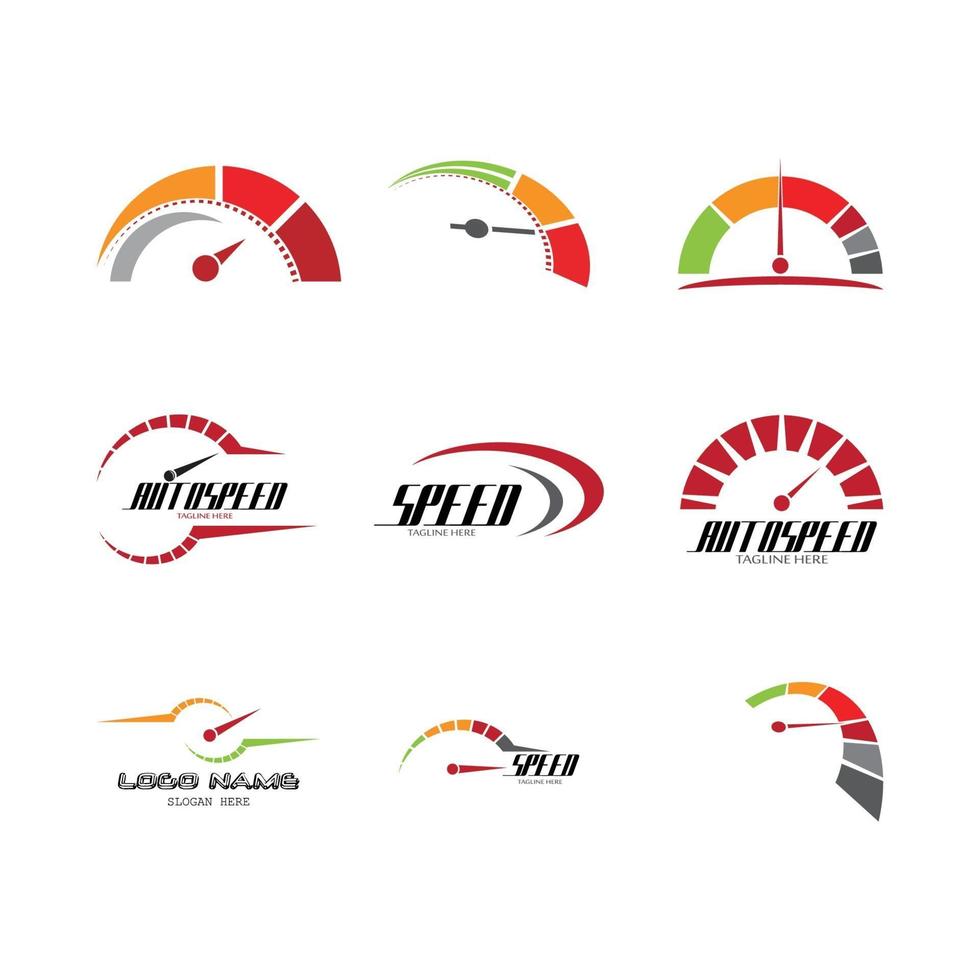 speed auto car logo template ilustração vetorial ícone design vetor