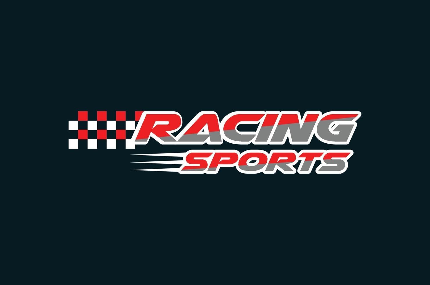 design de logotipo de esportes de corrida vetor