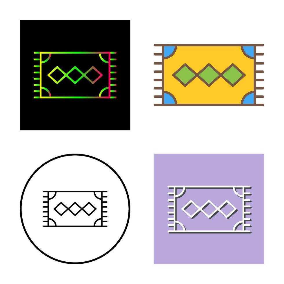 ícone de vetor de tapete