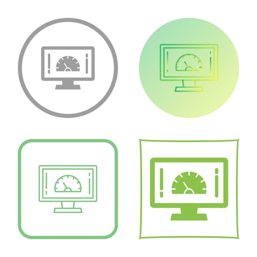 ícone de vetor de teste de velocidade