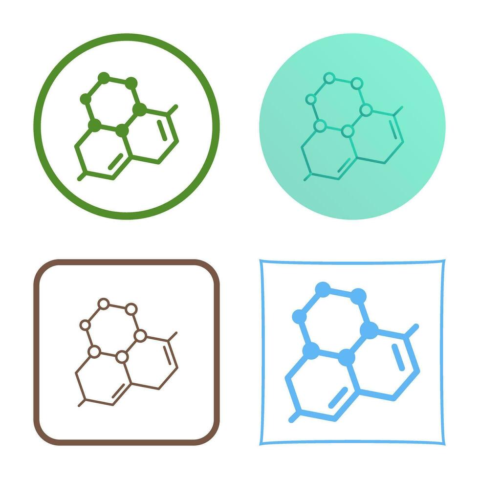 ícone de vetor de molécula
