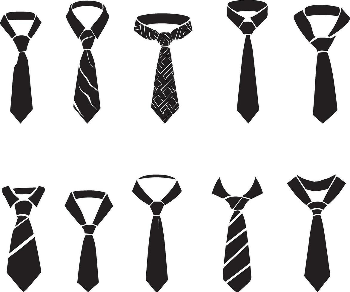 gravata vetor silhueta ilustração 2