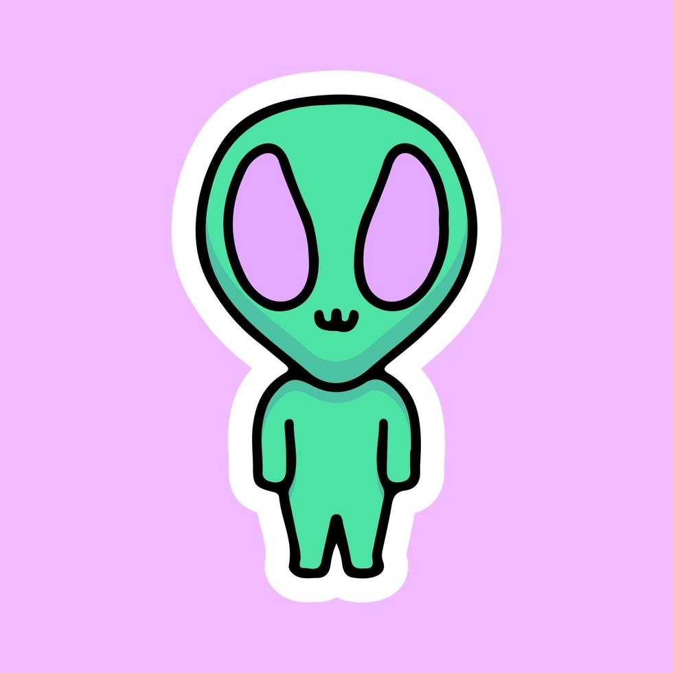 Design PNG E SVG De Personagem De Desenho Animado Kawaii Alienígena Do  Espaço Para Camisetas