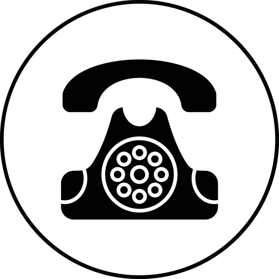 telefone fixo vetor ícone