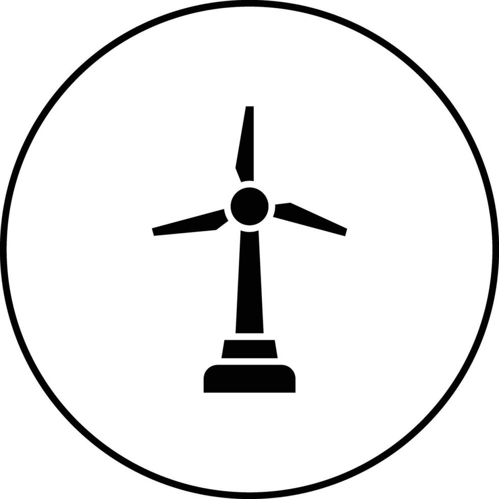 ícone de vetor de energia eólica