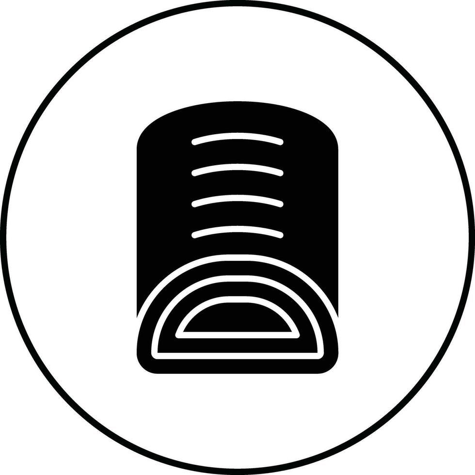 ícone de vetor de rocambole