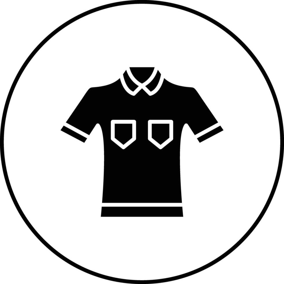 ícone de vetor de camisa polo