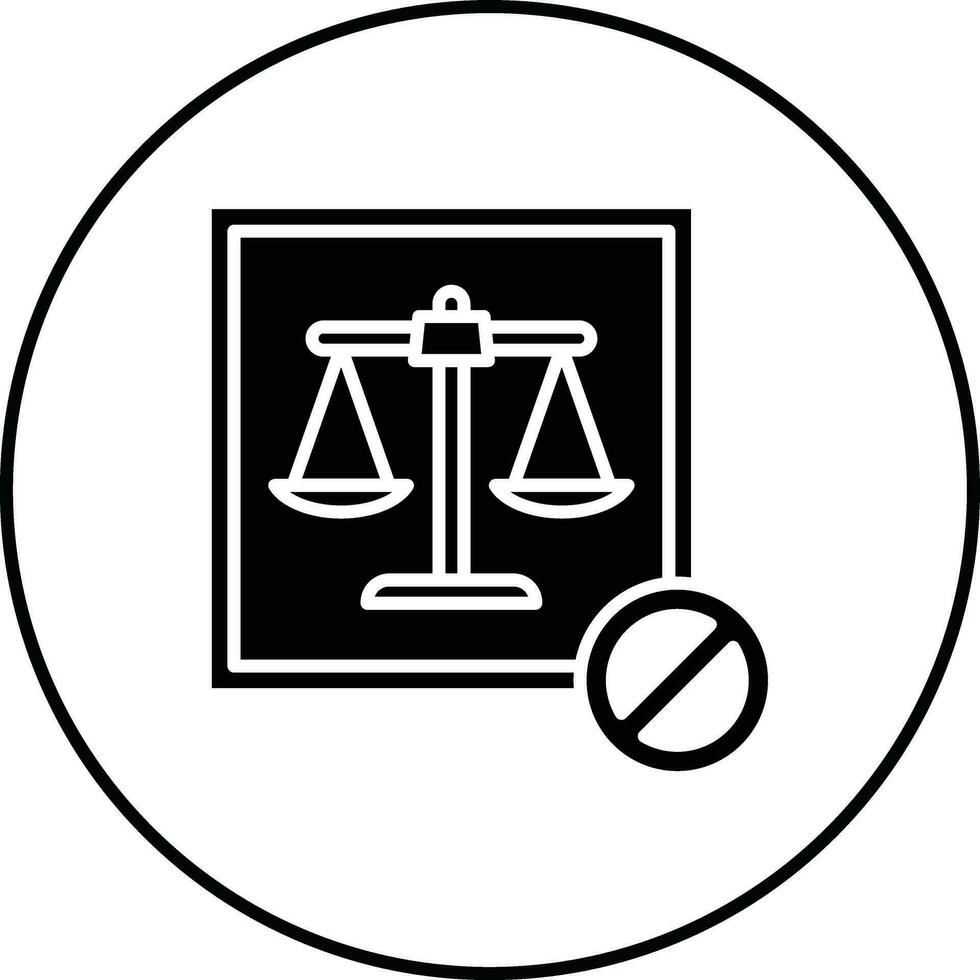ícone vetorial ilegal vetor