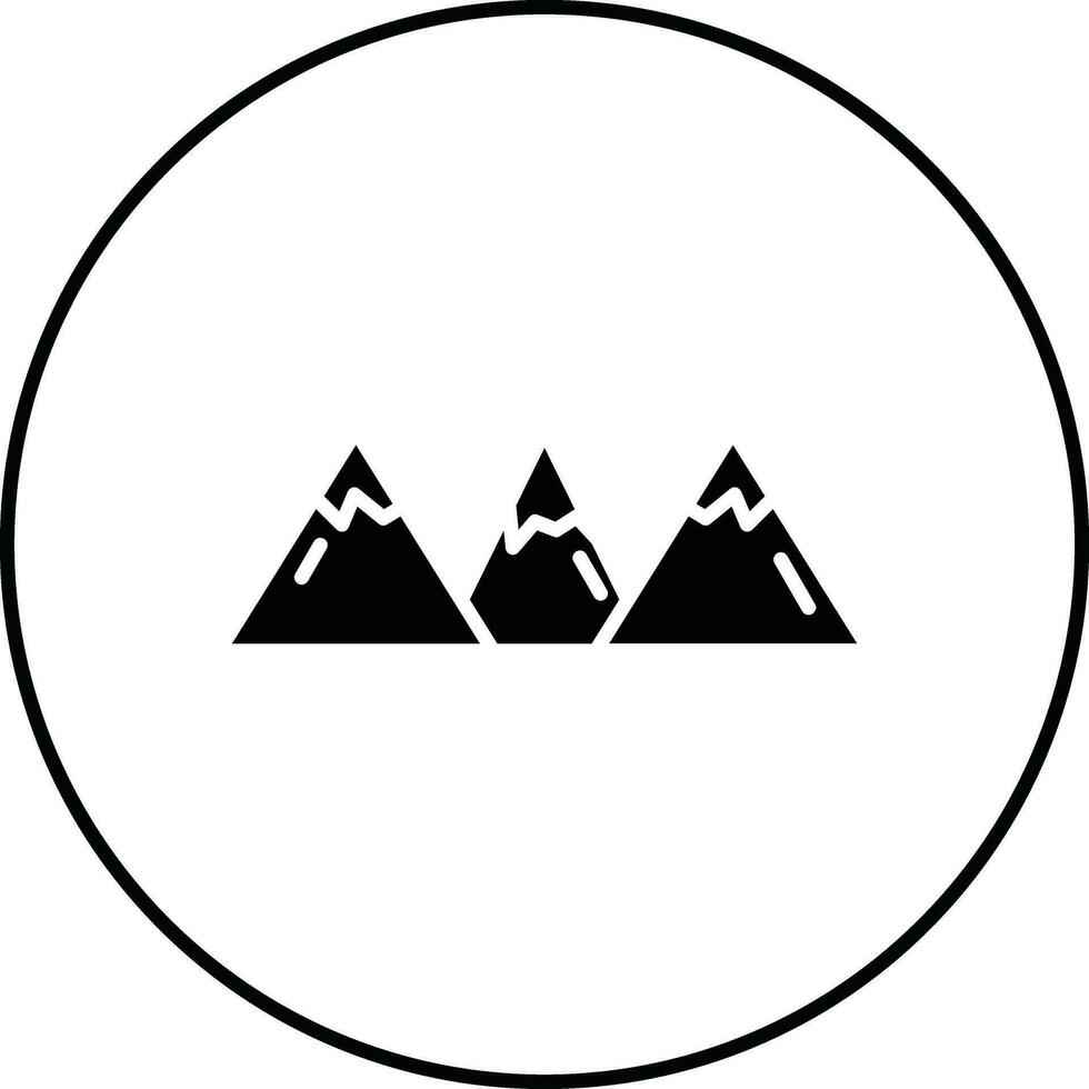 rochoso montanhas vetor ícone