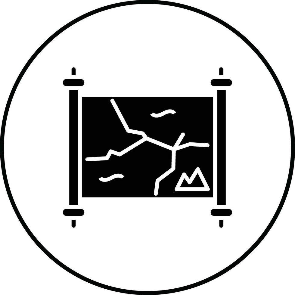 deserto mapa vetor ícone