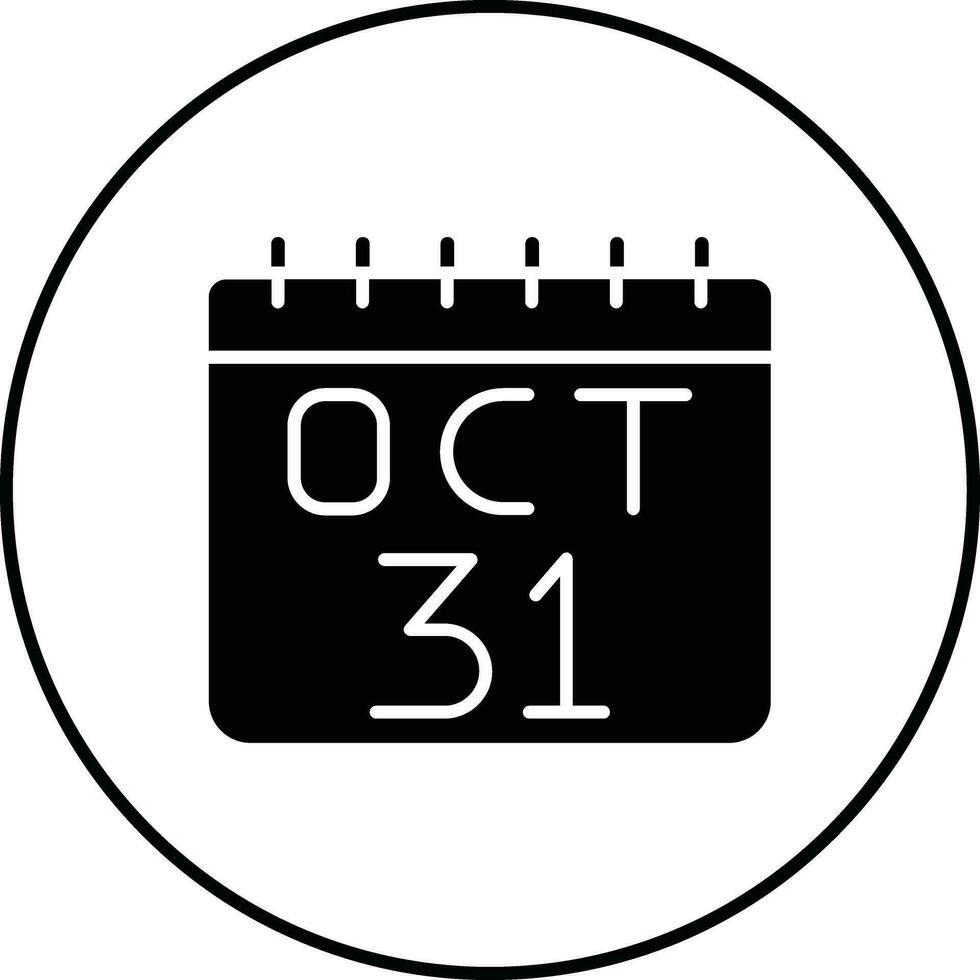 ícone vetorial de 31 de outubro vetor