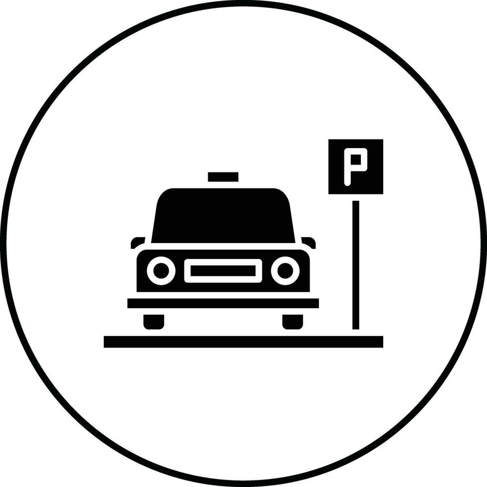 ícone do vetor de estacionamento