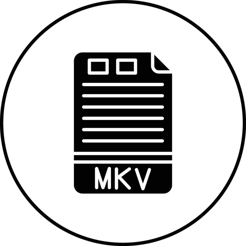 ícone do vetor mkv