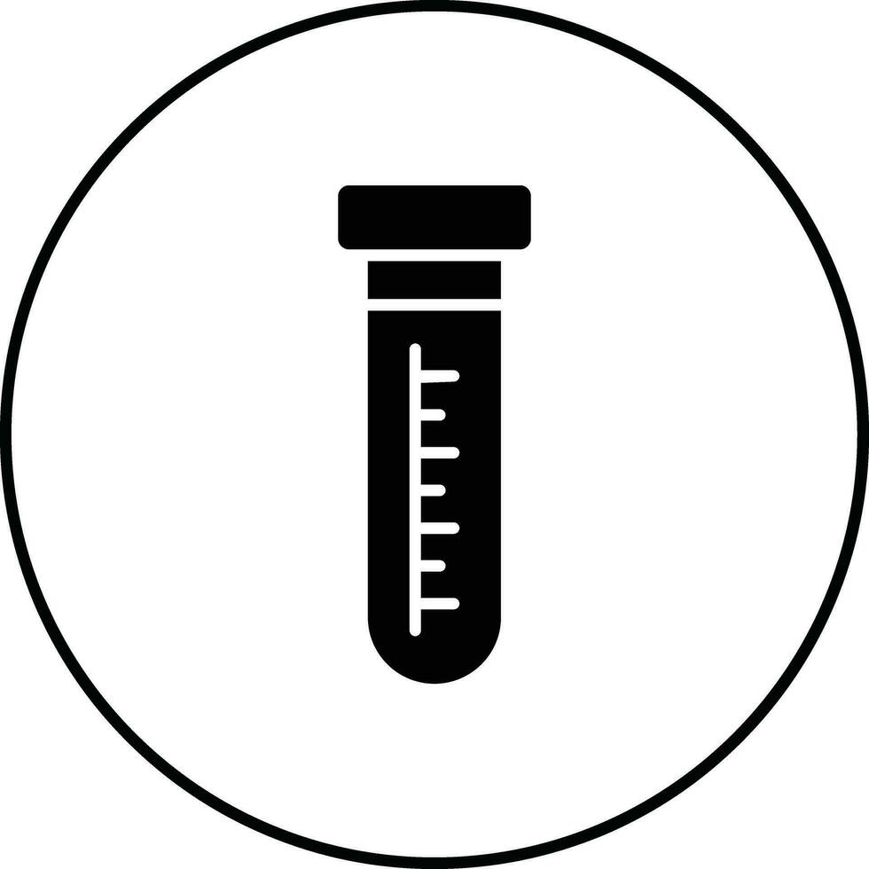 ícone de vetor de tubo de ensaio