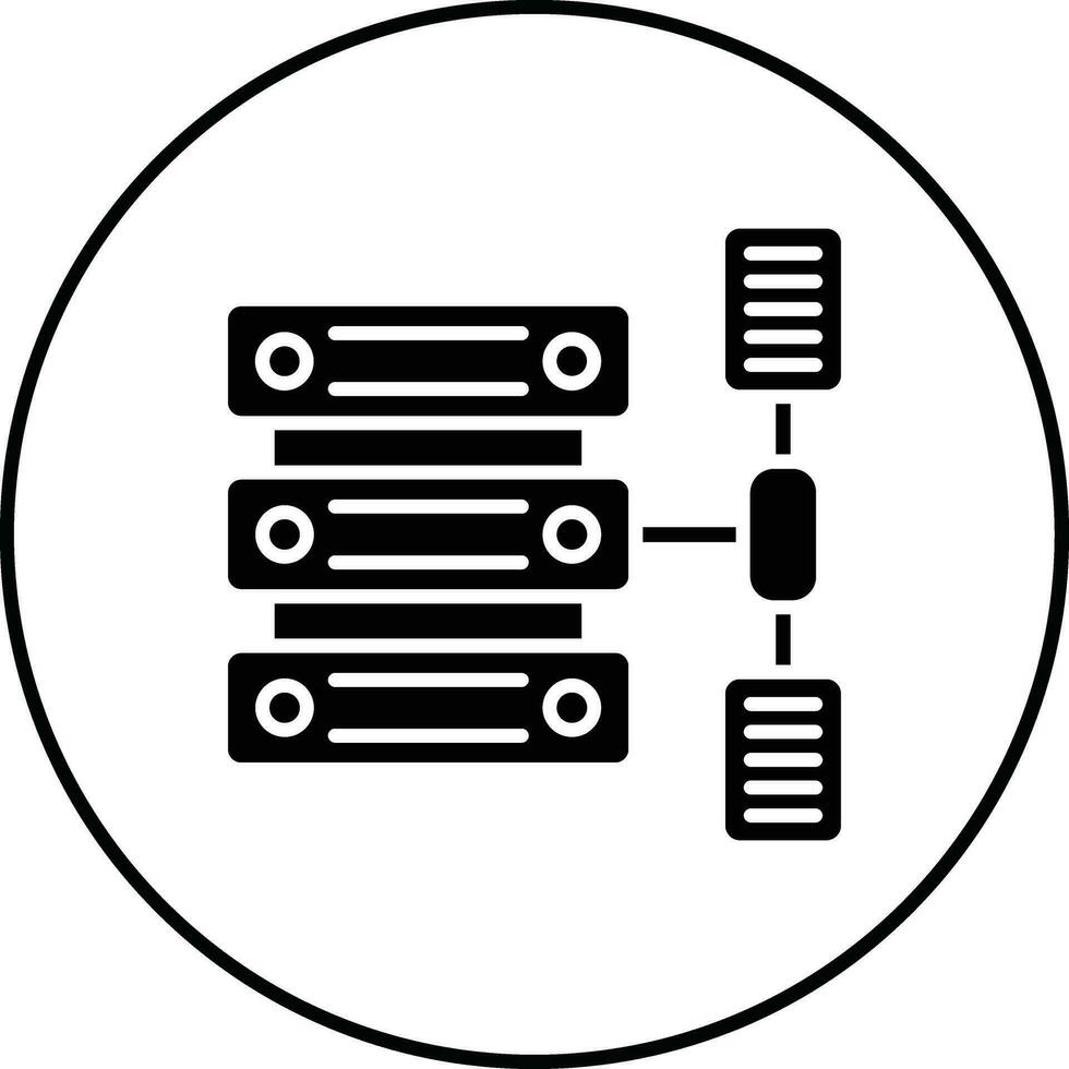 dados transformação vetor ícone