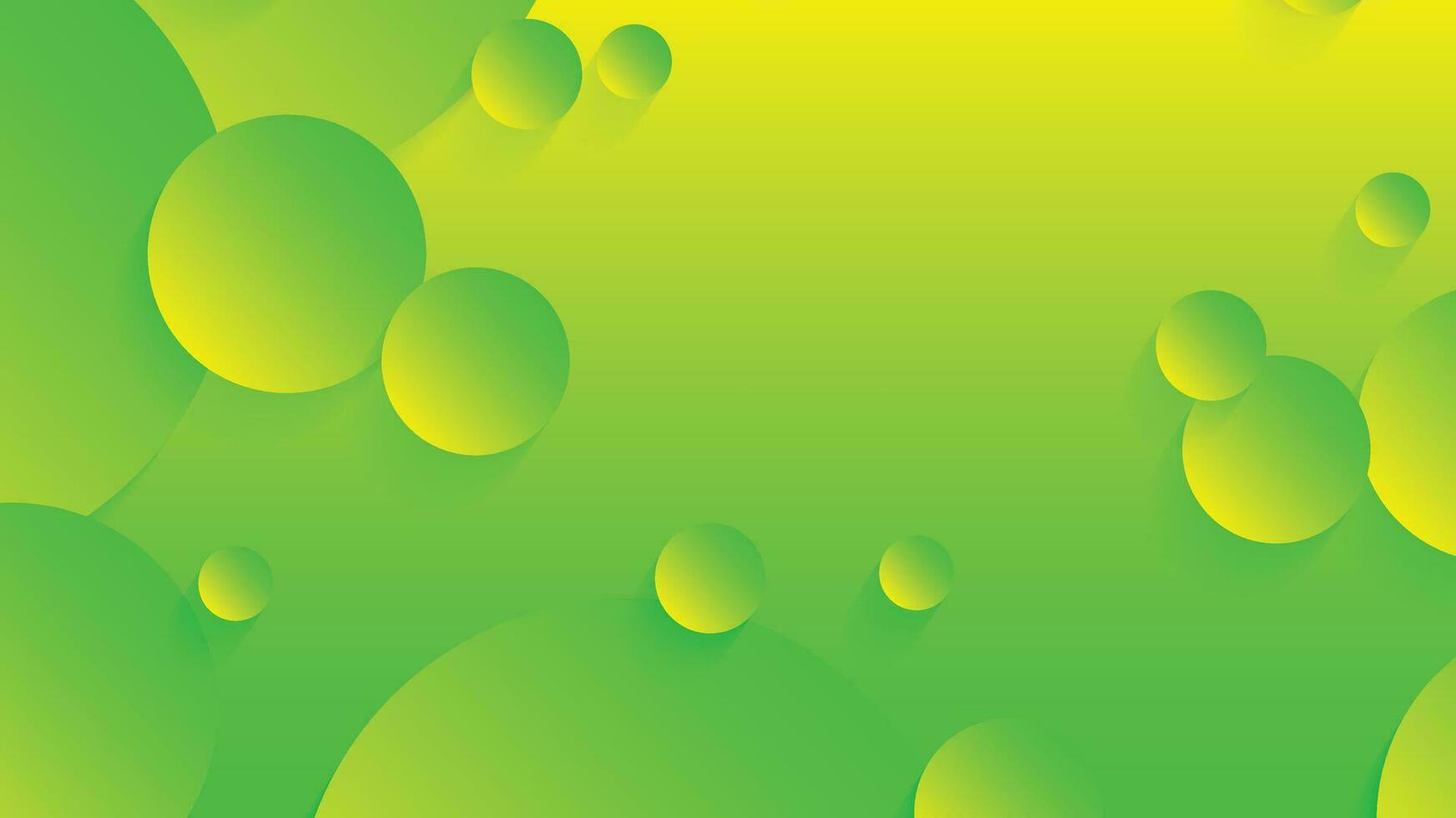 verde e amarelo abstrato círculo gradiente moderno gráfico fundo vetor