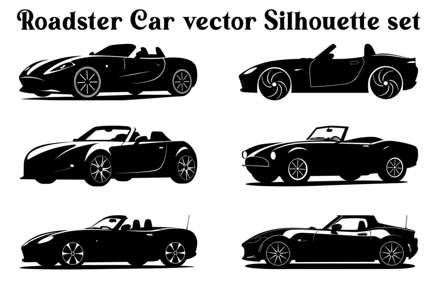 vetor carro silhuetas pacote, conjunto do carro vetor silhueta clipart