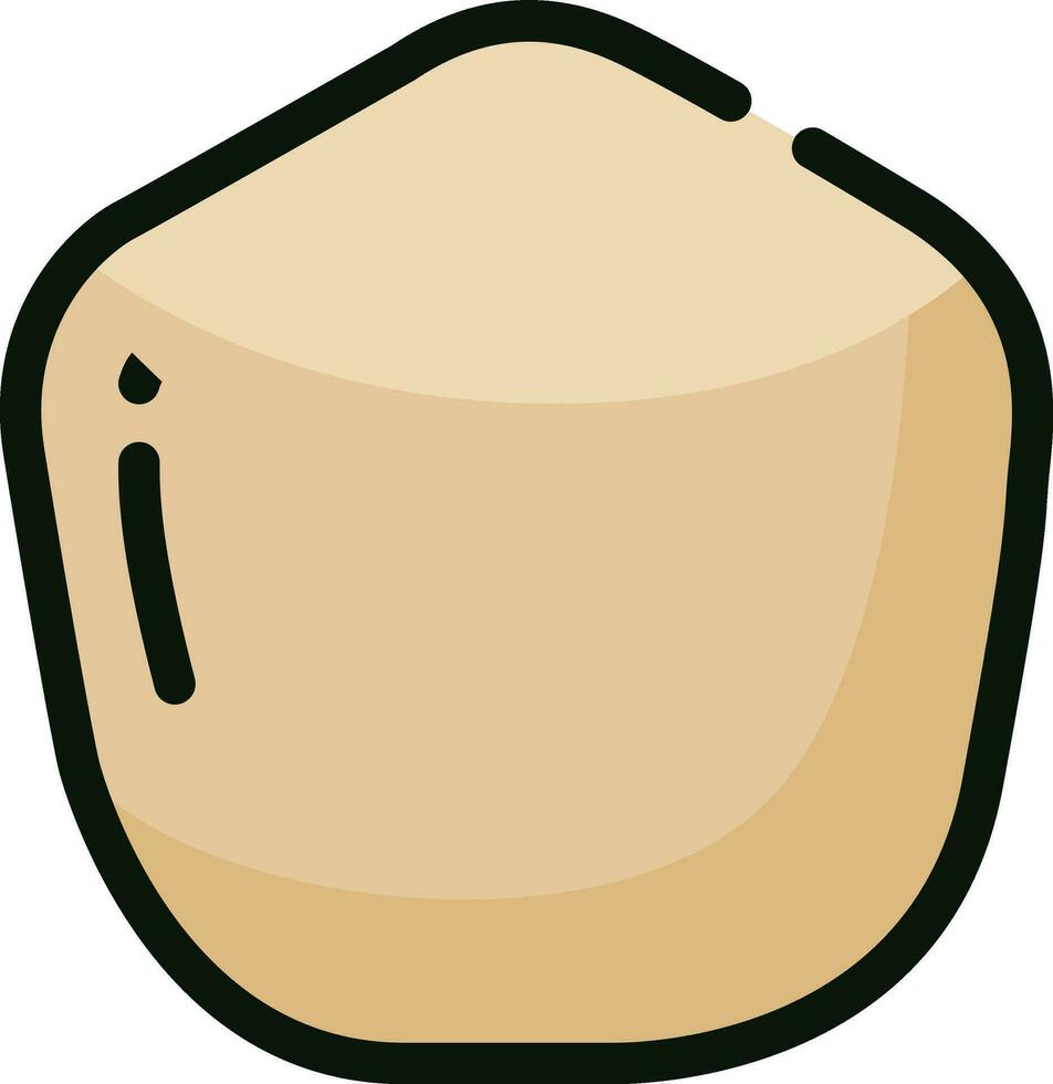 design de ícone de coco vetor