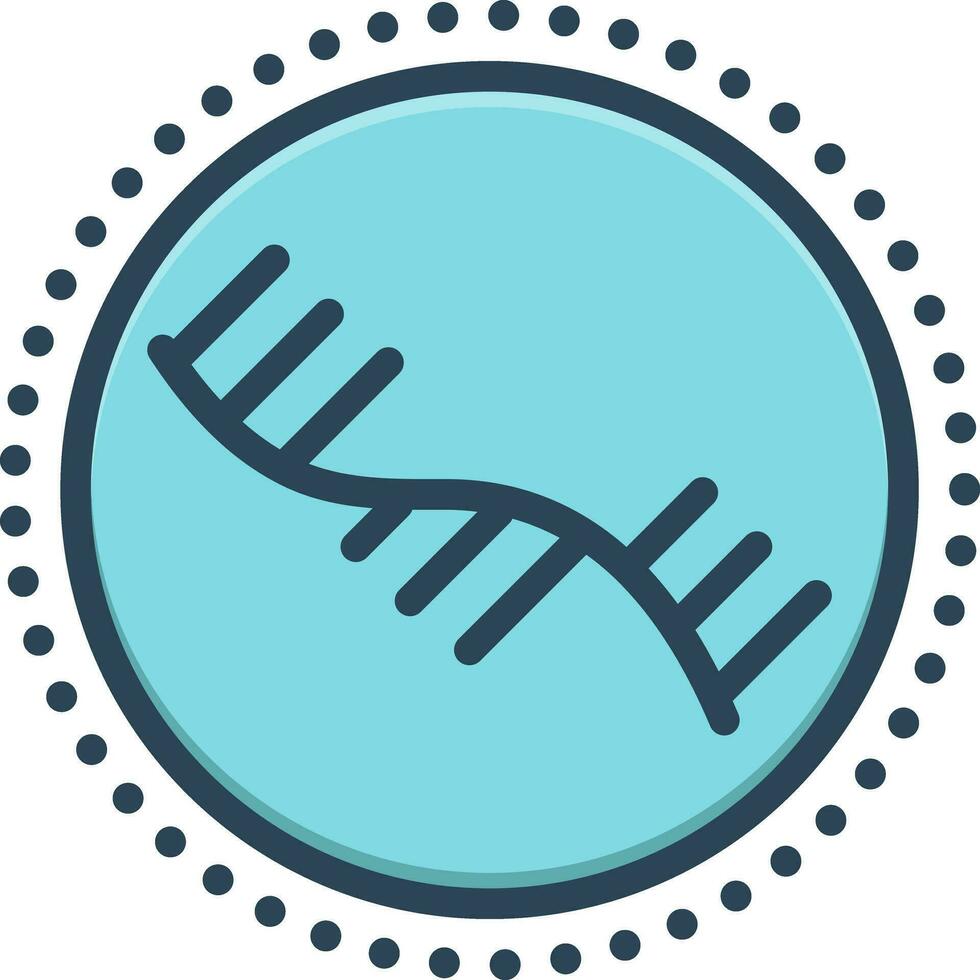 cor ícone para mrna vetor