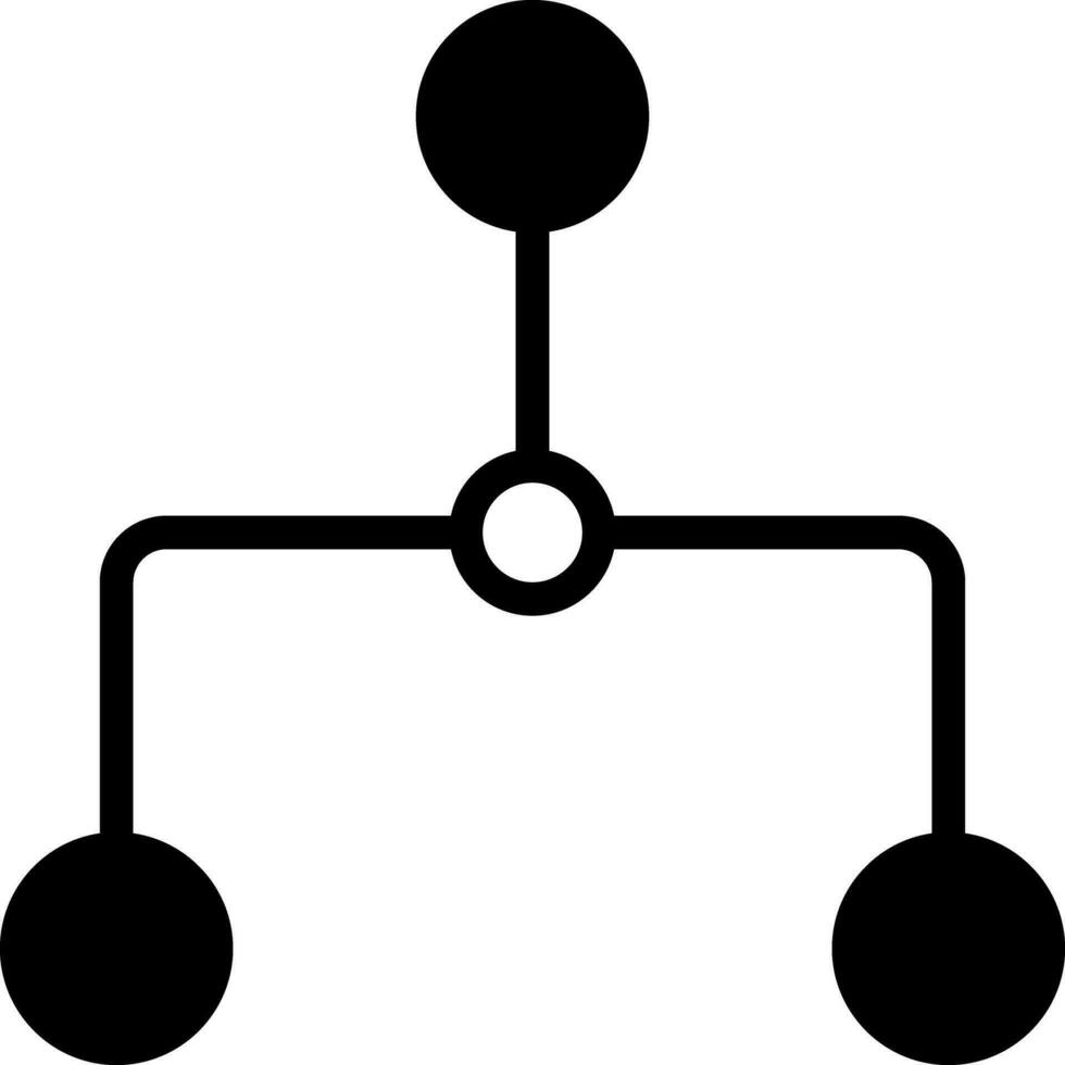 sólido ícone para condicional vetor