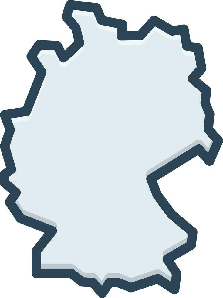 cor ícone para deutschland vetor