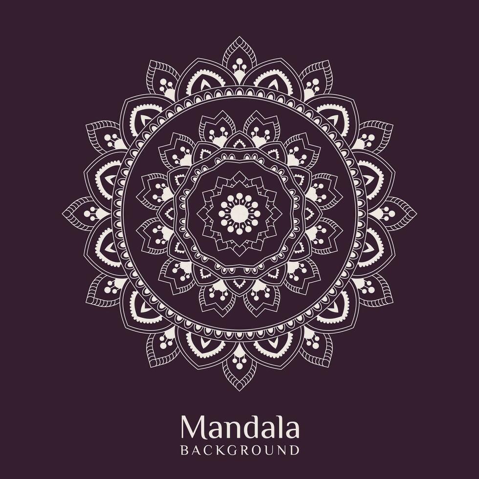 esboço mandala fundo dentro linear estilo. decorativo volta enfeite vetor