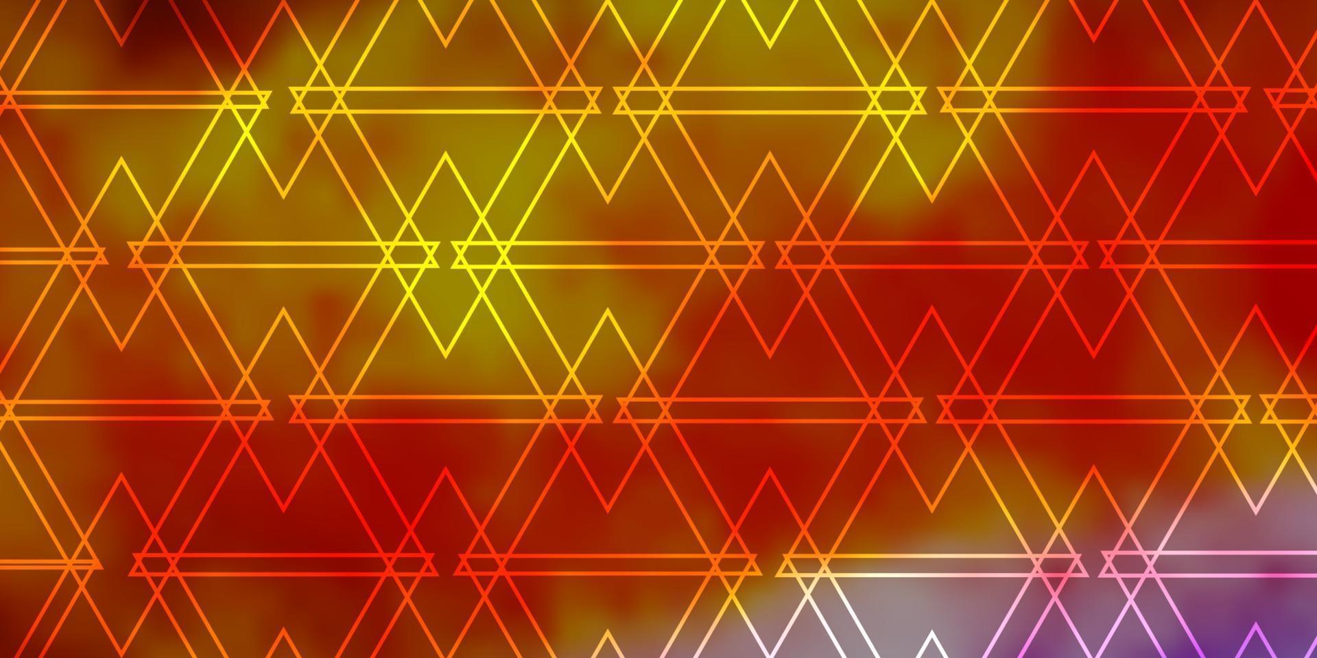 modelo de vetor multicolor de luz com cristais, triângulos.