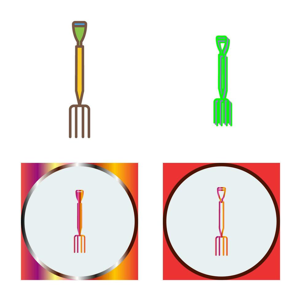 ícone de vetor de garfo de jardinagem