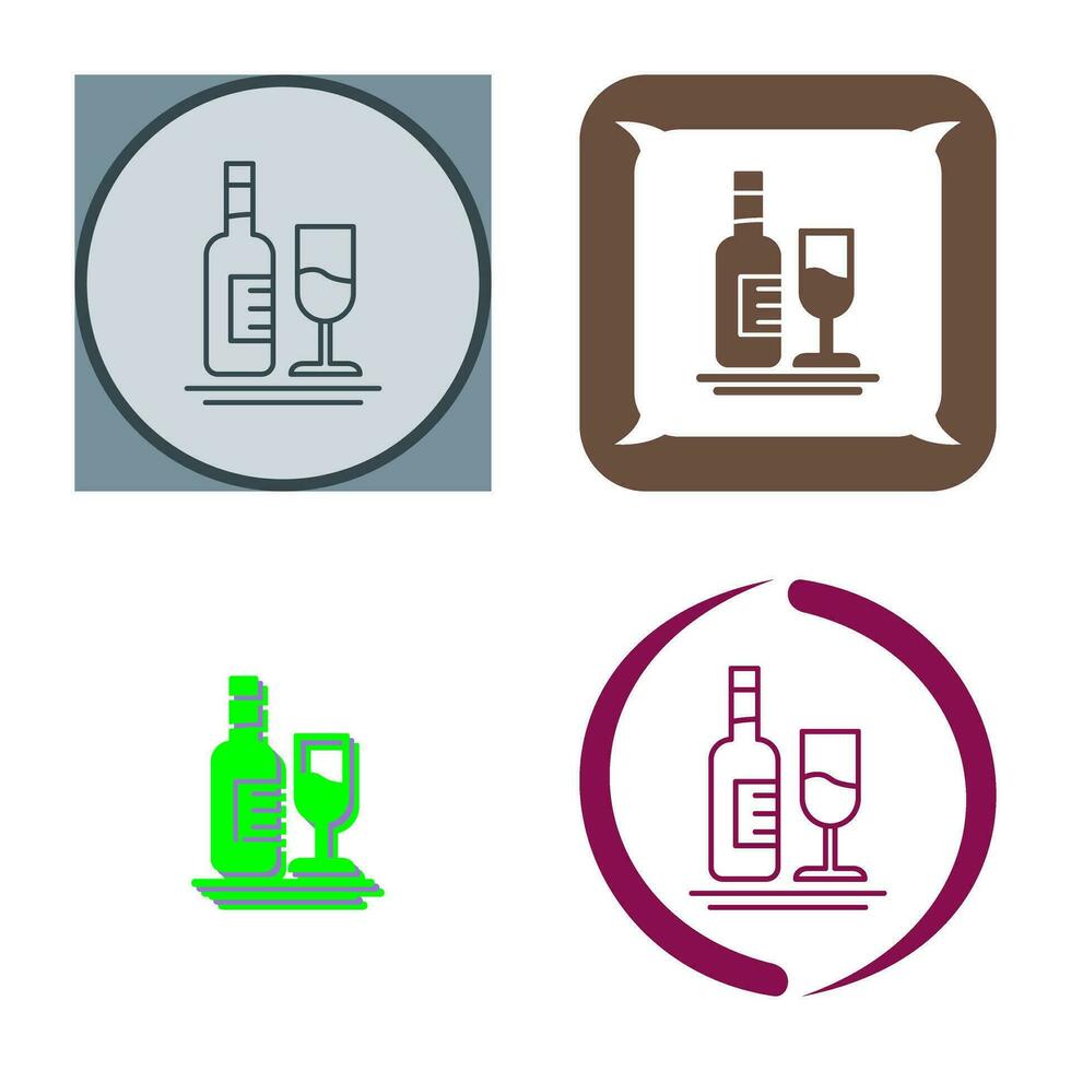 ícone de vetor de vinho branco