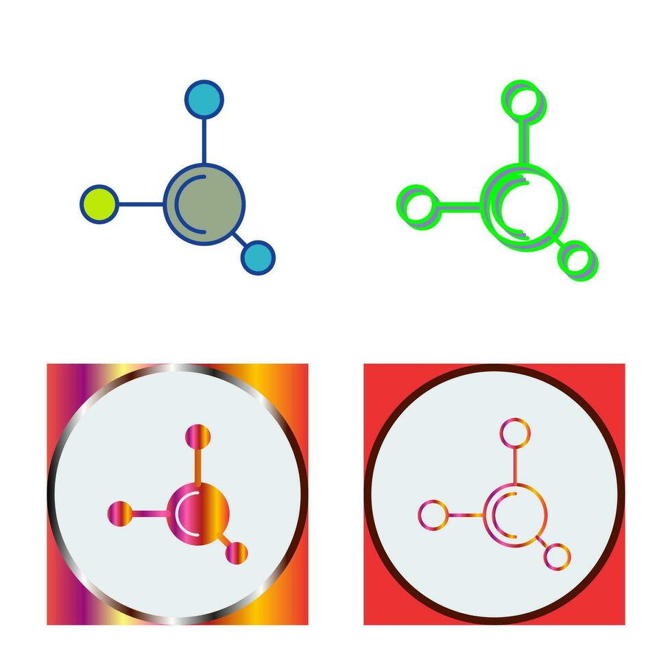 ícone de vetor de molécula