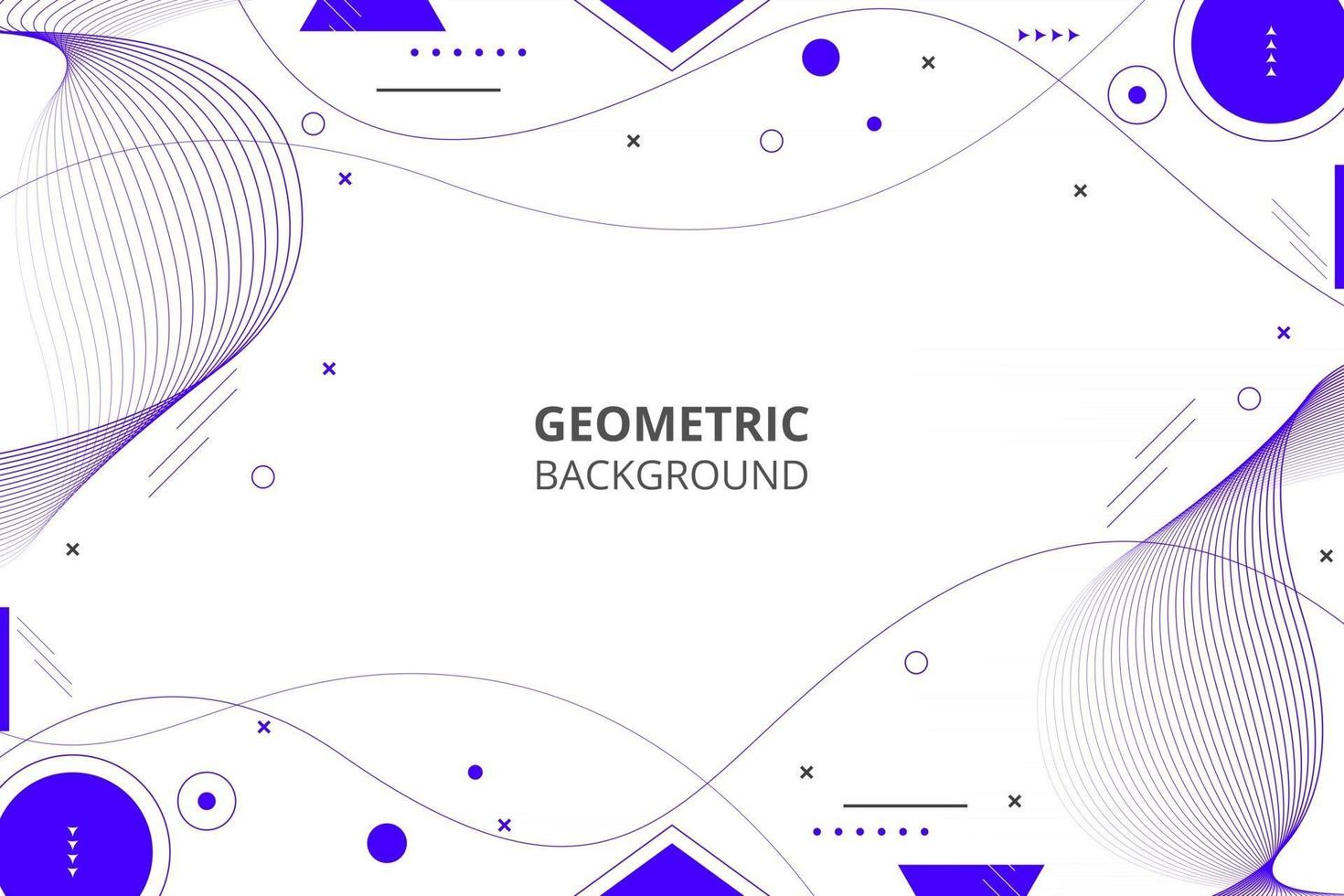 fundo de memphis com forma geométrica abstrata azul vetor