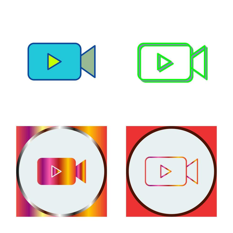 ícone de vetor de vídeo exclusivo