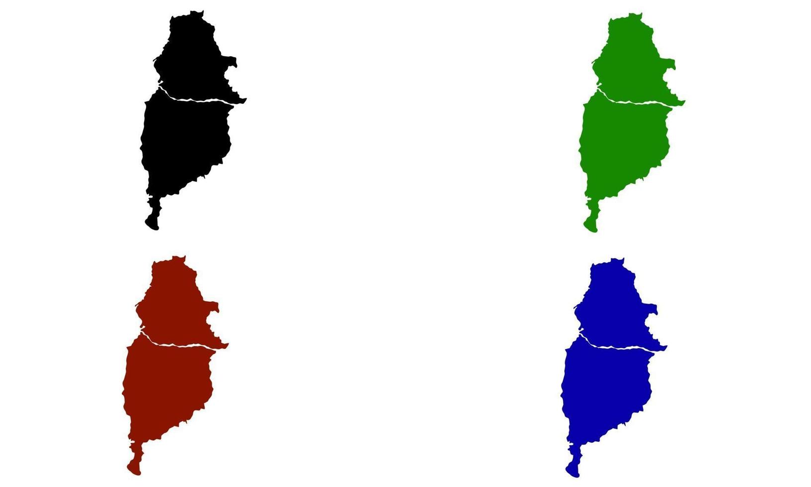 mapa da silhueta de osasco no brasil vetor