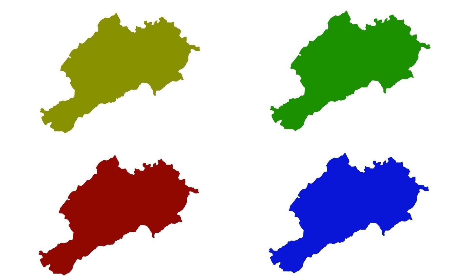 silhueta do mapa da cidade de afyonkarahisar na Turquia vetor