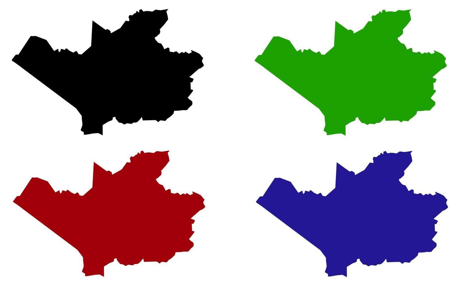 mapa da silhueta da cidade de leverkusen na Alemanha vetor