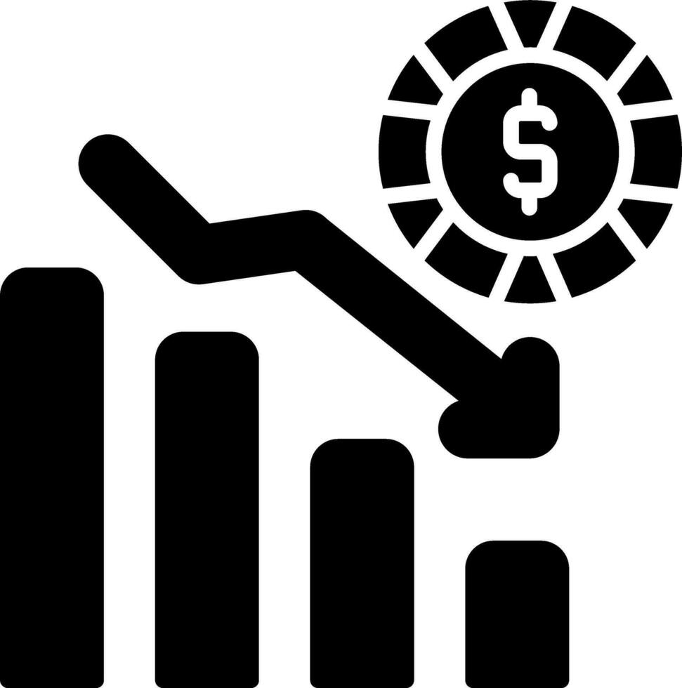 ícone de vetor de gráfico de barras