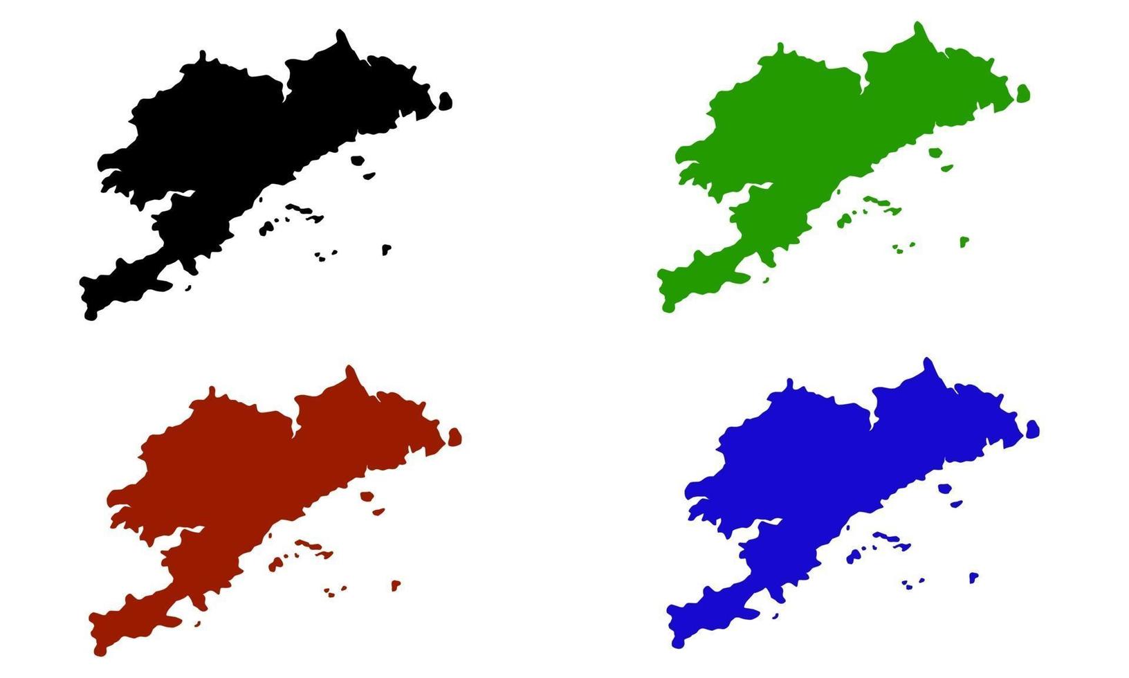 mapa da silhueta da cidade de Dalian na China vetor