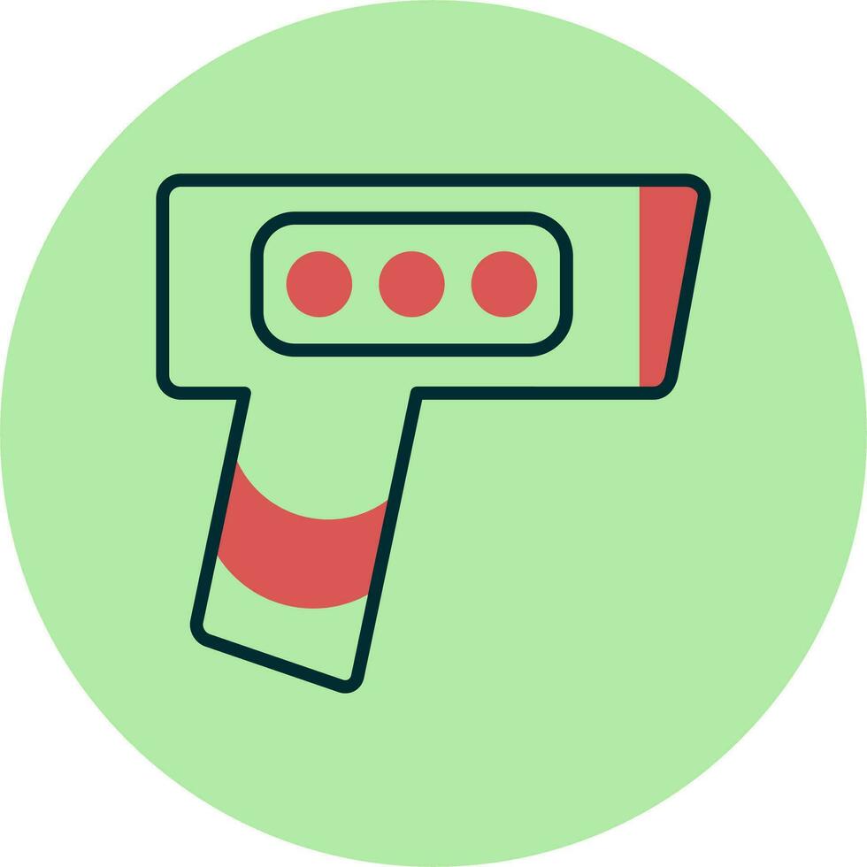 termômetro arma de fogo vetor ícone