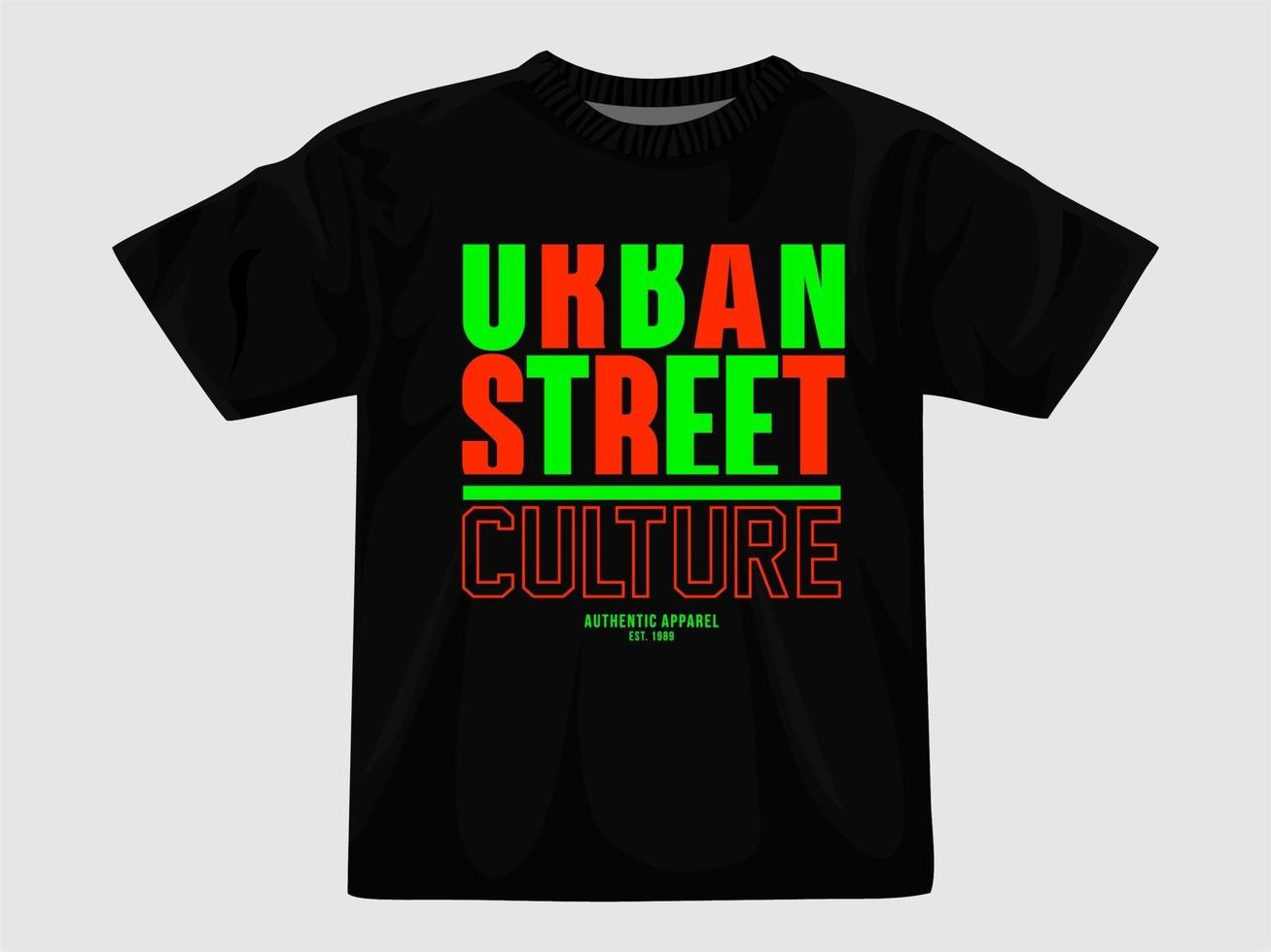 t-shirt de rua urbana design.eps vetor