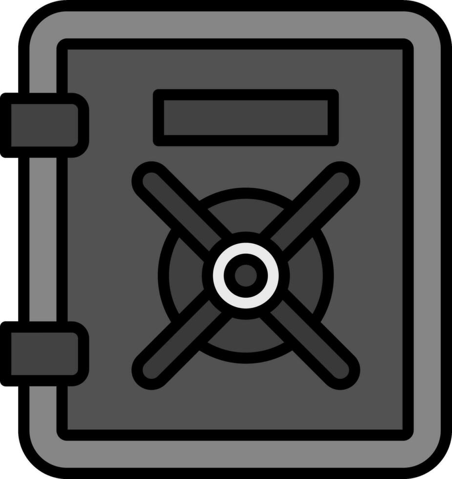 ícone de vetor de caixa segura