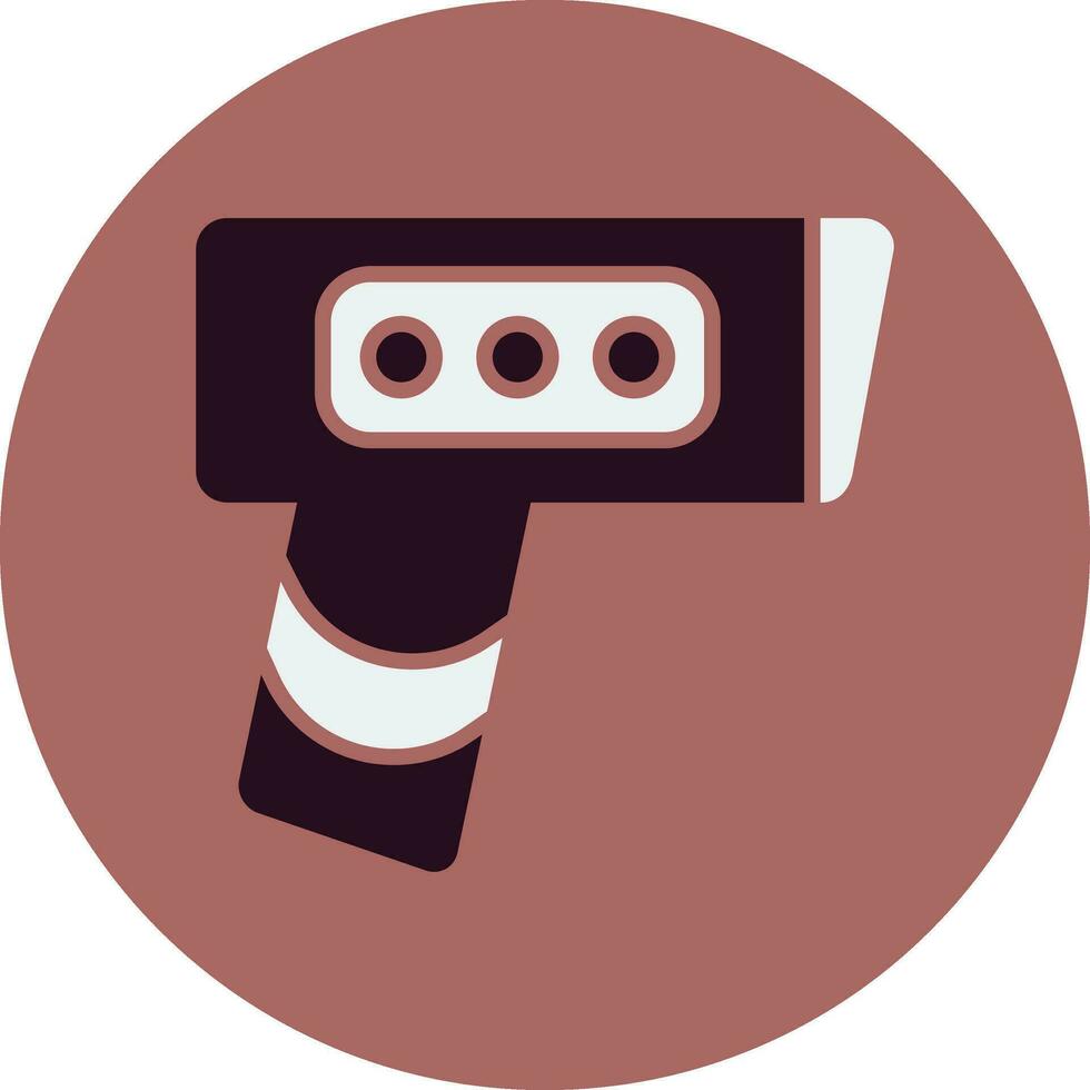 termômetro arma de fogo vetor ícone