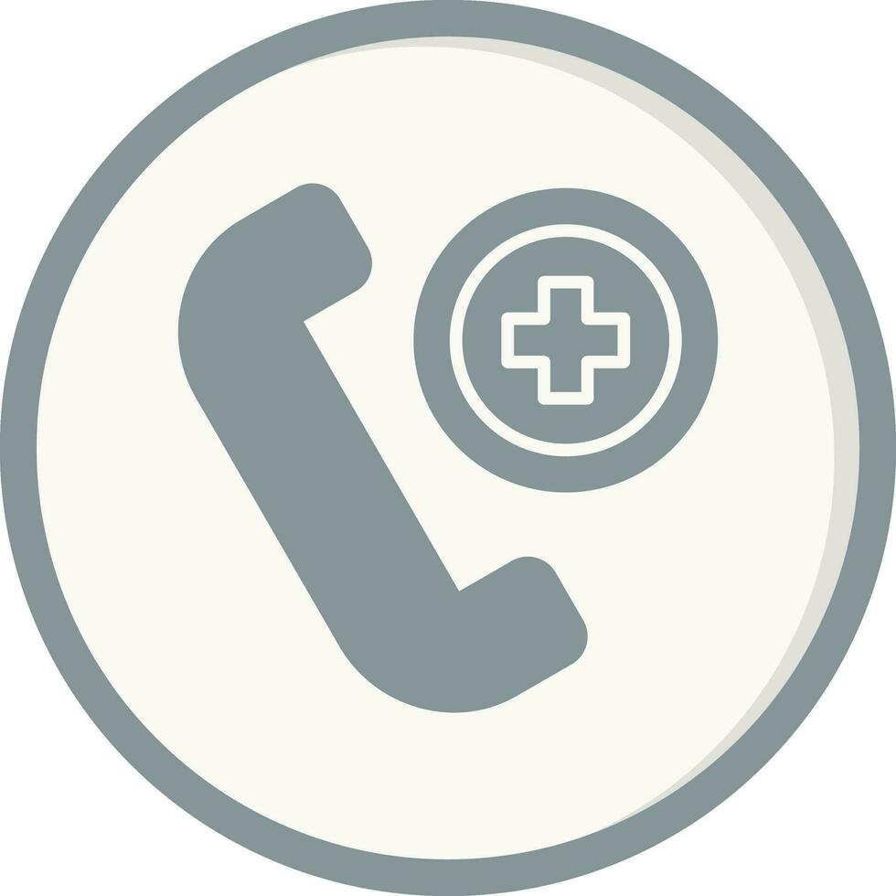 ícone de vetor de chamada de emergência